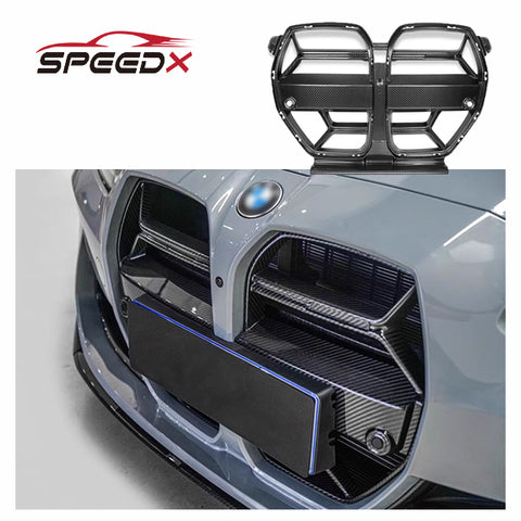 CSL Style Carbon Front Grille for BMW G80 M3 G82 M4 Upgrade Body Kit G80 G82 CSL Style Carbon Fiber Front Bumper Grille
