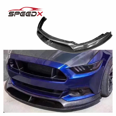 Carbon AC Front Lip for Ford Mustang S550 15-17 Upgrade AC Style Body Kit Mustang Front Bumper Lip