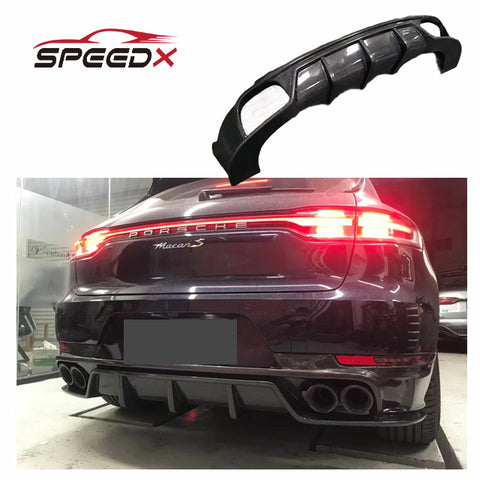 Carbon Fiber LD Diffuser for Porsche Macan 95B Upgrade LARTE Design Body Kit Macan Rear Diffuser
