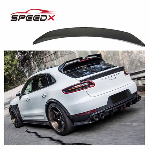 Carbon Fiber Trunk Spoiler for Porsche Macan 2014-2017 Upgrade CMST Body Kit Macan CMST Style MiddleTrunk Spoiler Wing