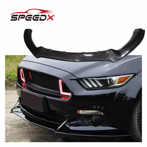 Carbon Flame Front Lip for Ford Mustang S550 15-17 Upgrade Flame Style Body Kit Mustang Front Bumper Lip