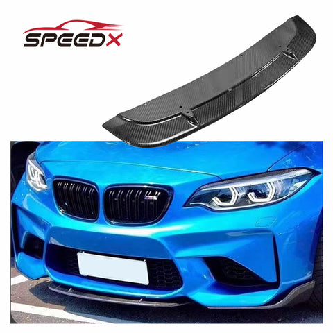 Carbon Front Lip for BMW F87 M2 Upgrade ST Style Body Kit F87 M2 Real Carbon Fiber ST Front Bumper Lip