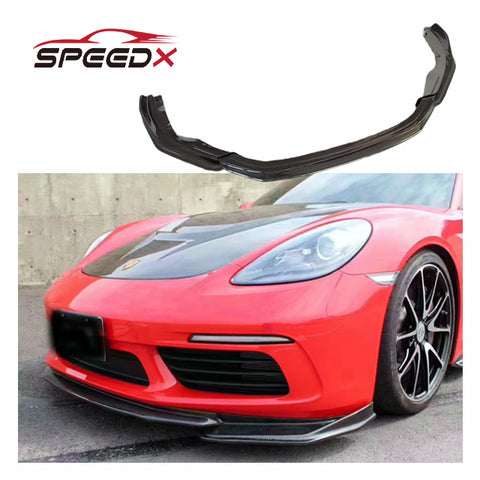 Carbon Front Lip for Porsche 718 Cayman Boxster Arma Body Kit 718 Carbon Fiber Arma Style Front Lip