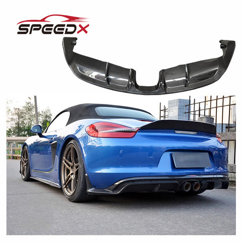 Carbon Front Rear Diffuser for Porsche 981 CMST Style Cayman Boxster Cmst Body Kit 981 Carbon Fiber Rear Diffuser