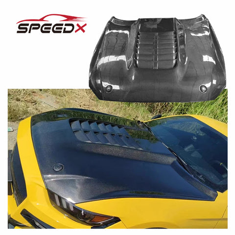 Carbon GT500 Hood for Ford Mustang S550 15-23 Upgrade GT500 Style Body Kit Mustang Engine Bonnet Hood