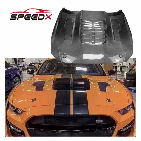 Carbon GT500 Hood for Ford Mustang S550 15-17 Upgrade GT500 Style Body Kit Mustang Engine Bonnet Hood