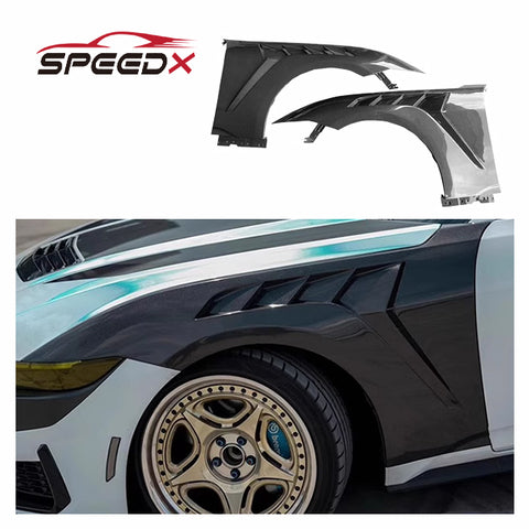 Carbon GTD Fender for Ford Mustang 2024 Body Kit Carbon Fiber GTD Style Side Fender