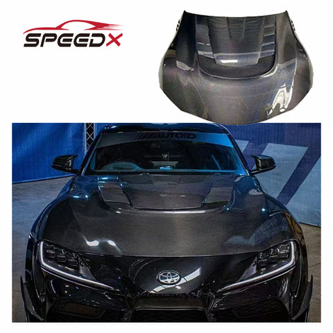 Carbon Hood for Toyota Super A90 MK5 Upgrade Carbon Fiber Body Kits V Style Hood Carbon Fiber for Toyota Gr Supra A90 A91 Mk5