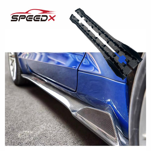Carbon Side Skirt for Ford Mustang 2015-2023 Upgrade 2018 Style Body Kit Mustang Carbon Fiber Side Skirt