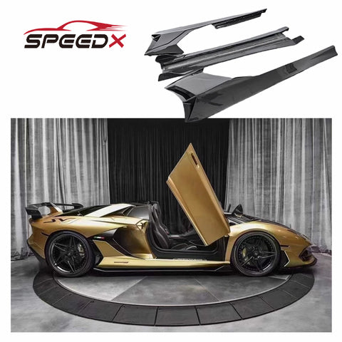 Carbon Side Skirt for Lamborghini Aventador LP700 Upgrade SVJ Style Body Kit Carbon Fiber Side Skirt