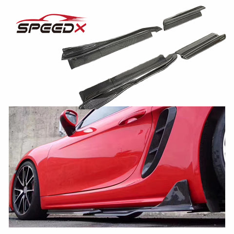 Carbon Side Skirt for Porsche 718 Cayman Boxster Arma Body Kit 718 Carbon Fiber Arma Style Side Skirt