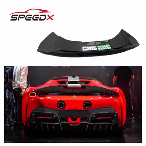 Carbon Spoiler for Ferrari SF90 Upgrade Assetto Fiorano Style SF90 AF Carbon Fiber Body Kit Rear Spoiler