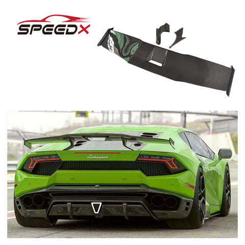 Carbon Spoiler for Lamborghini Huracan LP580 LP610 EVO Upgrade SD Style Body Kit Carbon Fiber Spoiler