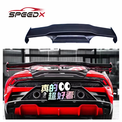 Carbon Spoiler for Lamborghini Huracan LP580 LP610 EVO Upgrade V Style Carbon Fiber Rear Spoiler