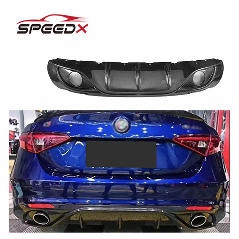 For Alfa Romeo Giulia Carbon Fiber Diffuser Body Kit Alfa Romeo Giulia Upgrade Carbon Fiber Rear Diffuser