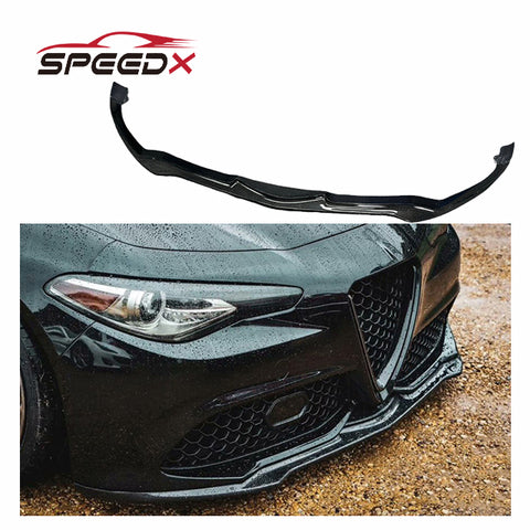 For Alfa Romeo Giulia Carbon Fiber Front Lip Body Kit Alfa Romeo Giulia Upgrade Carbon Fiber Front Bumper Lip