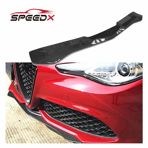 For Alfa Romeo Giulia Carbon Sport Front Lip Body Kit Alfa Romeo Giulia Carbon Fiber Sport Style Front Bumper Lip