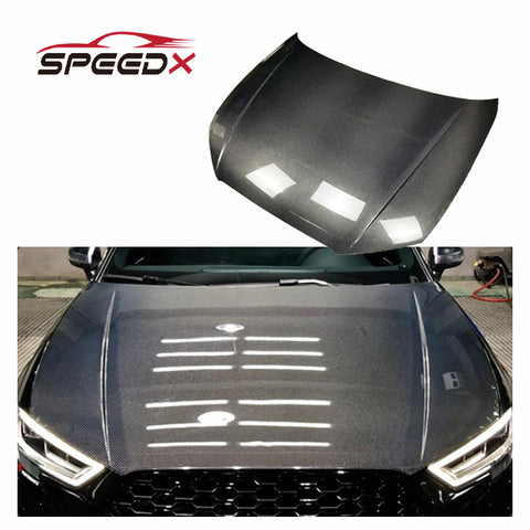 For Audi A3 S3 8V OEM Carbon Hood Body Kit A3 14-16 Carbon Fiber OEM Style Front Bonnet Hood
