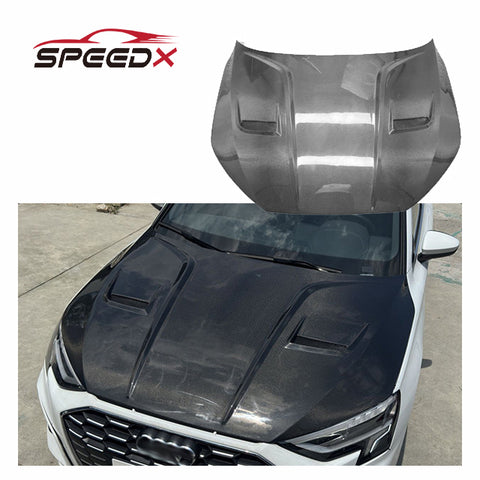 For Audi A3 S3 Upgrade Carbon Hood Body Kit A3 Carbon Fiber Front Bonnet Hood