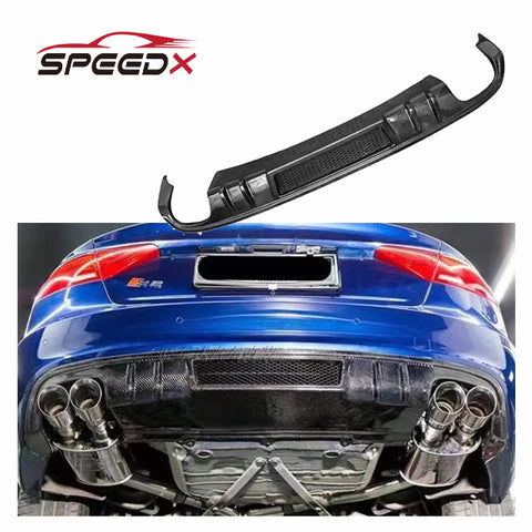 For Audi A5 B8.5 Carbon Fiber Diffuser Body Kit A5 12-16 Carbon Fiber Rear Diffuser Lip