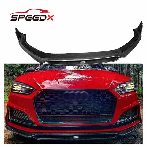 For Audi A5 S5 B9 Carbon Fiber Front Lip Body Kit A5 S5 B9 17-20 Carbon Fiber Front Bumper Lip
