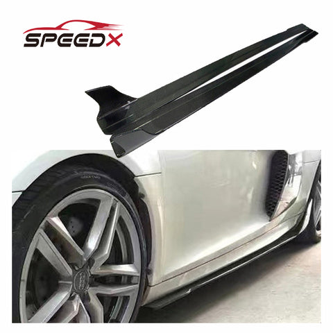 For Audi R8 08-15 Carbon Fiber V Style Side Skirt Body Kit Audi R8 2008-2015 Carbon Fiber Side Skirt