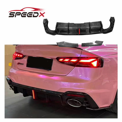 For Audi RS5 B9.5 Upgrade KA Style Diffuser Body Kit RS5 KA Carbon Fiber Rear Diffuser