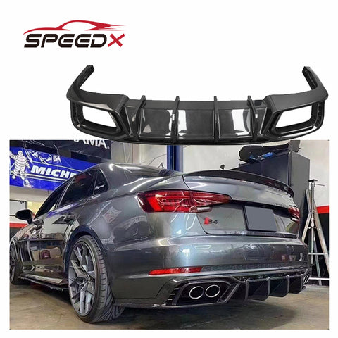 For Audi S4 B9.5 Carbon SD Diffuser Body Kit S4 19-24 Carbon Fiber SD Style Rear Diffuser