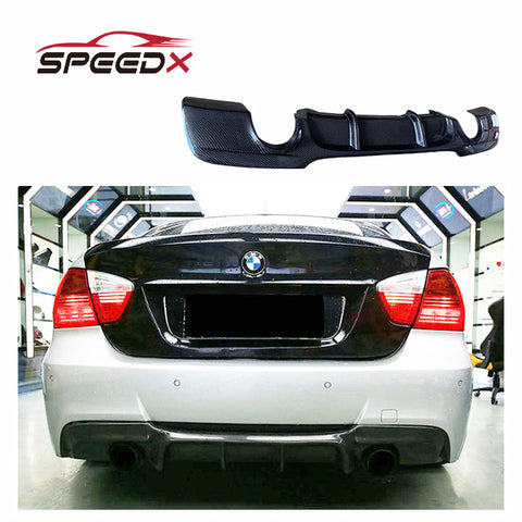 For BMW 3 Series E90 Carbon MP Diffuser Body Kit E90 Upgrade MT MP Carbon Fiber Rear Diffuser