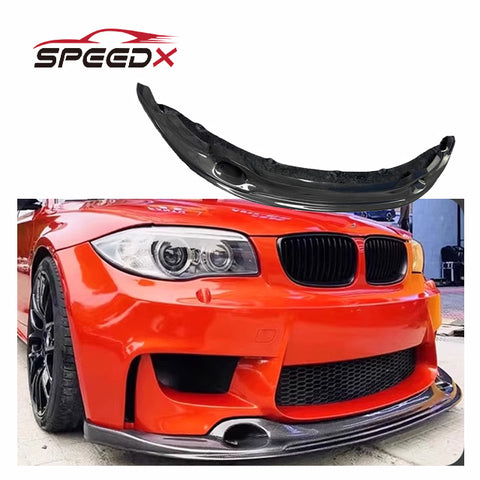For BMW E82 E87 1M Carbon Front Lip Body Kit E82 E87 Carbon Fiber Front Bumper Lip