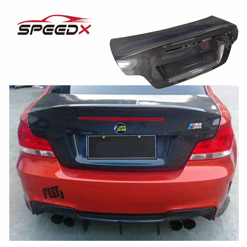 For BMW E82 E88 Carbon Trunk Body Kit Carbon Fiber E82 E88 CSL Rear Trunk Cover