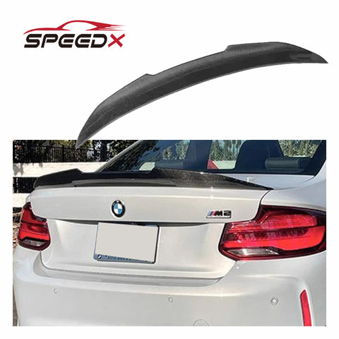 For BMW F22 F87 M2 Upgrade PSM Style Spoiler Body Kit F22 F87 M2 Real Carbon Fiber PSM Rear Spoiler Wing