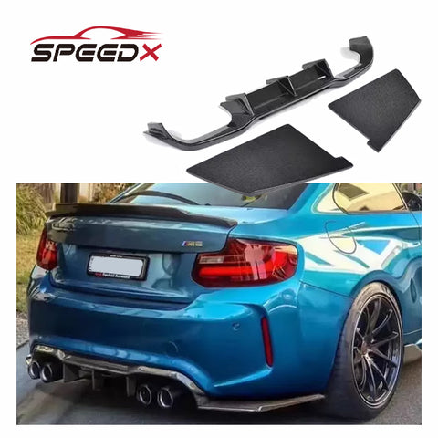 For BMW F87 M2 M2C Carbon Diffuser Upgrade MTC Style F87 M2 M2C Real Carbon Fiber MTC Rear Diffuser