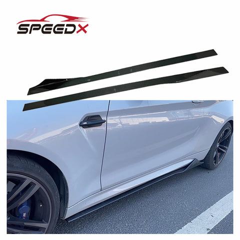 For BMW F87 M2 M2C Carbon Side Skirt Upgrade MTC Style F87 M2 M2C Real Carbon Fiber MTC Side Skirt