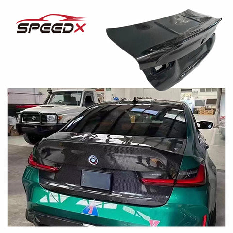 For BMW G80 M3 G82 M4 Carbon Trunk CSL Body Kit Carbon Fiber Rear Trunk Cover