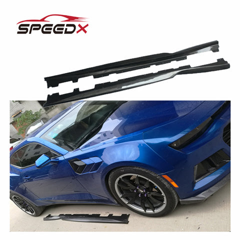 For Chevrolet Camaro 6th Carbon Fiber Side Skirt Body Kit Camaro 16-24 Carbon Fiber Side Skirt