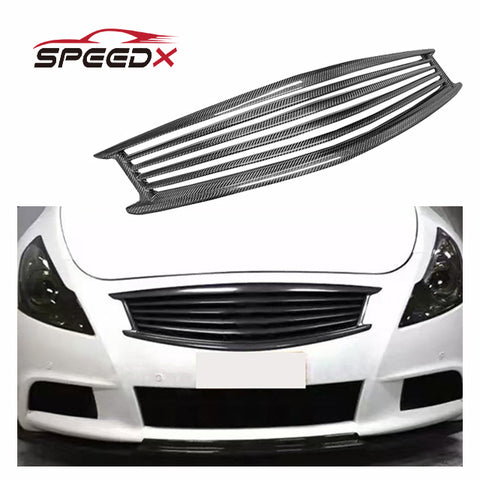 For Infiniti G37 Sedan Carbon Grille Body Kit G37 Sedan Carbon Fiber Front Bumper Grille