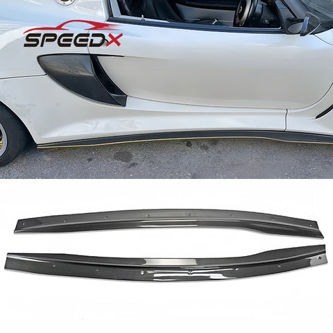 For Lotus Exige V6 Cup Carbon Fiber Mod Compatible Side Scoop Small Surrounds Side Skirt Floors with New Condition Includes Bolt