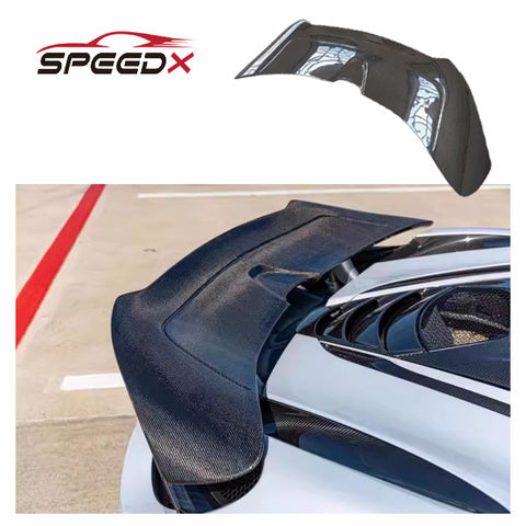 For McLaren 720s Upgrade V Style Carbon Spoiler Body Kit McLaren 720s Carbon Fiber Vorsteiner Rear Spoiler Wing