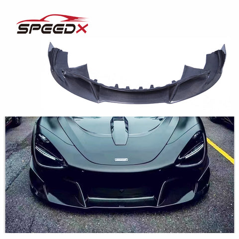 For McLaren 720s Upgrade V Style Carbon Front Lip Body Kit McLaren 720s Carbon Fiber Vorsteiner Front Lip
