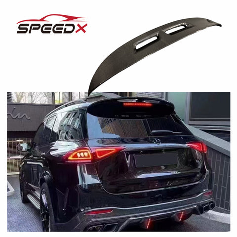 For Mercedes Benz GLE W167 LD Style Spoiler Body Kit GLE W167 Carbon Fiber LD Rear Roof Spoiler Wing