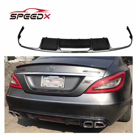 For Mercedes Benz W218 AMG Style Carbon Diffuser Body Kit W218 AMG Style Carbon Fiber Rear Diffuser