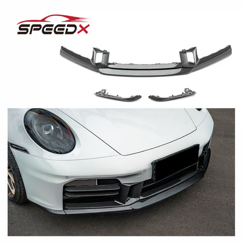 For Porsche Carrera 911 992.2 Dry Carbon Fiber OEM Front Lip Body Kit 992 2024+ Dry Carbon Fiber Front Lip