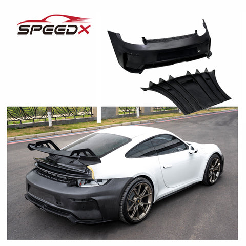 For Porsche Carrera 911 992.2 Dry Carbon Fiber GT3 Rear Bumper Body Kit 992 2024+ Dry Carbon Fiber Rear Bumper with Diffuser