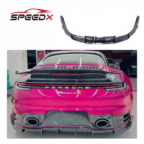 For Porsche Carrera 911 992 Upgrade Chopin Carbon Diffuser 992 Carbon Fiber Rear Lip Diffuser