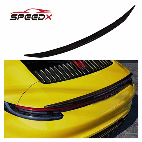 For Porsche Carrera 911 992 Upgrade Techart Carbon Fiber Spoiler Body Kit 992 Techart Rear Spoiler Wing