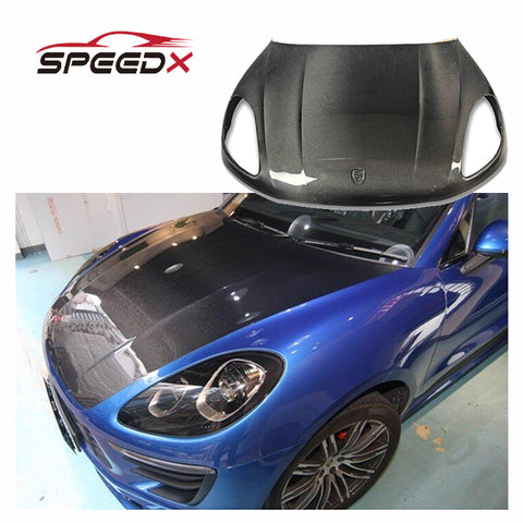 For Porsche Macan 95B OEM Carbon Hood Body Kit Macan 14-18 OEM Style Carbon Fiber Bonnet Hood