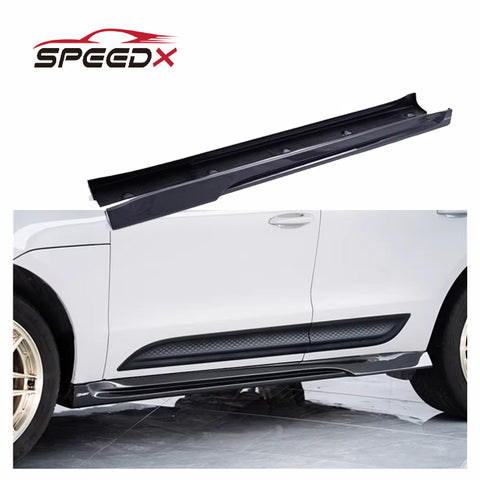 For Porsche Macan 95B Upgrade CMST Carbon Side Skirt Body Kit Macan 22-25 CMST Style Carbon Fiber Side Skirt