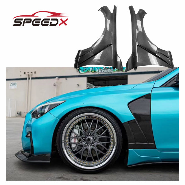 For Infiniti Q50 V1 Style Carbon Fender Body Kit Q50 Carbon Fiber Side Fenders