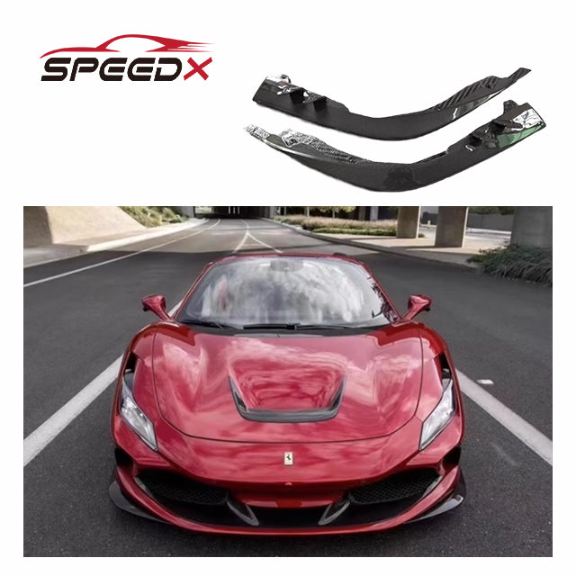 Carbon Front Lip Splitter for Ferrari F8 Upgrade Novitec Style Ferrari F8 N Style Carbon Fiber Body Kit Front Lip Splitter